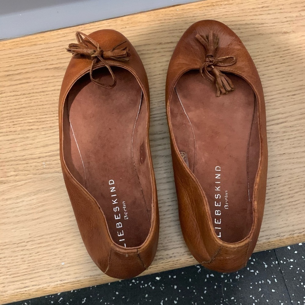 Liebeskind Berlin Leather Bow Ballet Flat